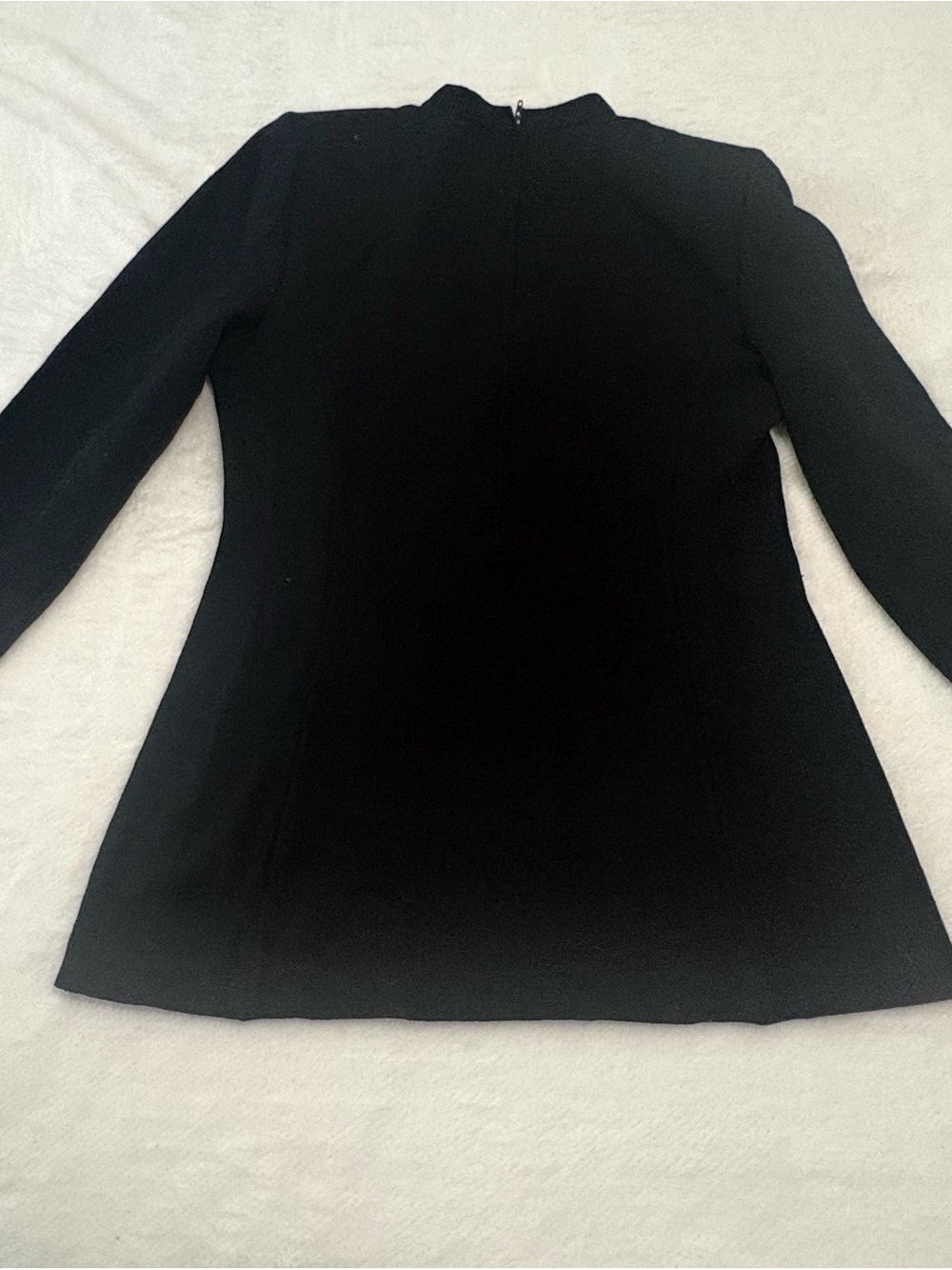 St. John COLLECTION BY MARIE GRAY BLACK Charcoal Knit Sweater Top